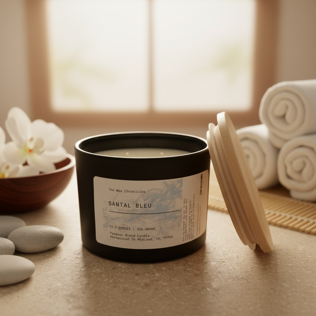 Santal Bleu 12.5 Oz. Modern Matte Candle