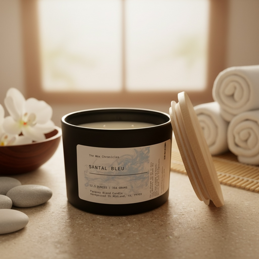 Santal Bleu 12.5 Oz. Modern Matte Candle
